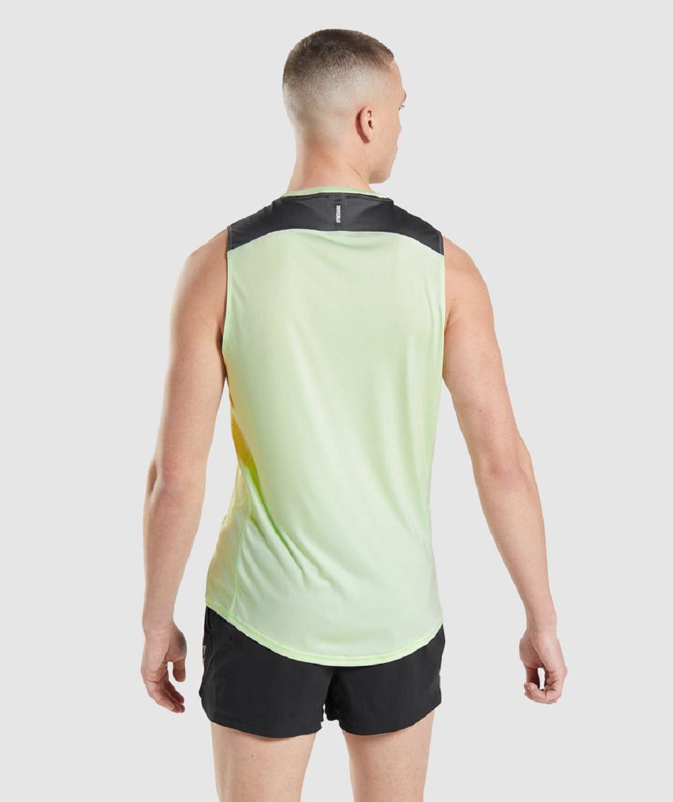 Camiseta Tirantes Gymshark Speed Evolve Hombre Verde | CO 3214HAP